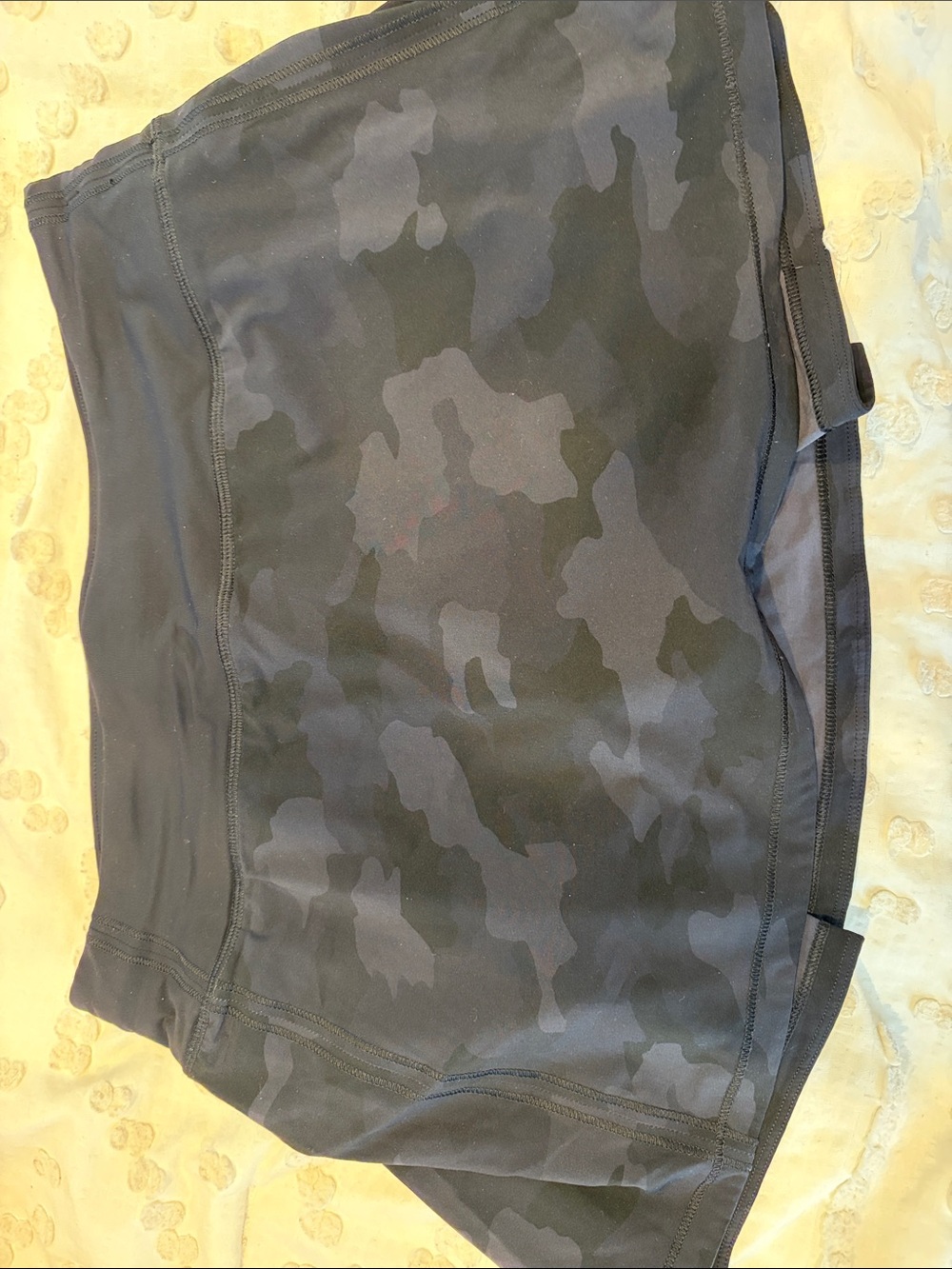 Lululemon Black Gray Camo Athletic Skirt